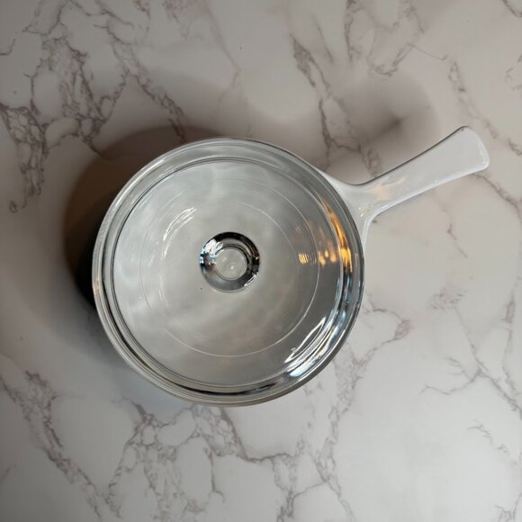 Vintage Corning Ware Blue Cornflower P-81-B 1 Pint Saucepan with Pyrex Lid 81C - Picture 2 of 5